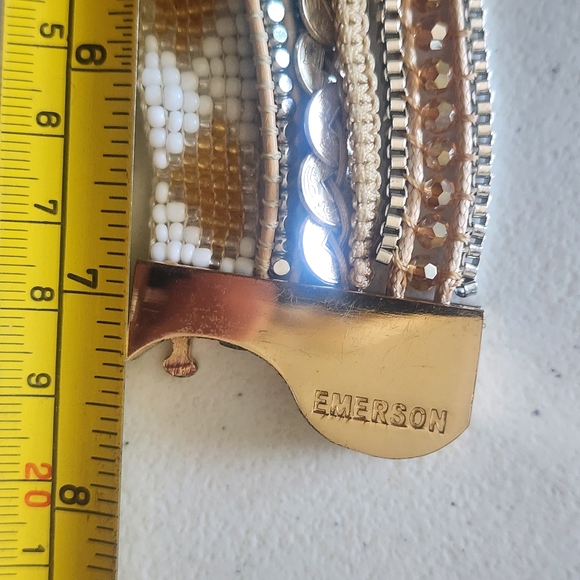 Victoria Emerson Gold and Silver Tone Layered Bracelet - Picture 6 of 6